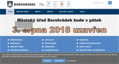 Desktop Screenshot of mestoborohradek.cz