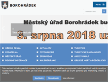 Tablet Screenshot of mestoborohradek.cz